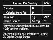 CBD Tincture Orange - 1500 mg